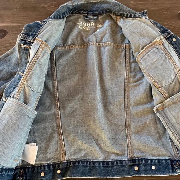 Gap 1969 Denim Jean Jacket Small Blue - Picture 4 of 6